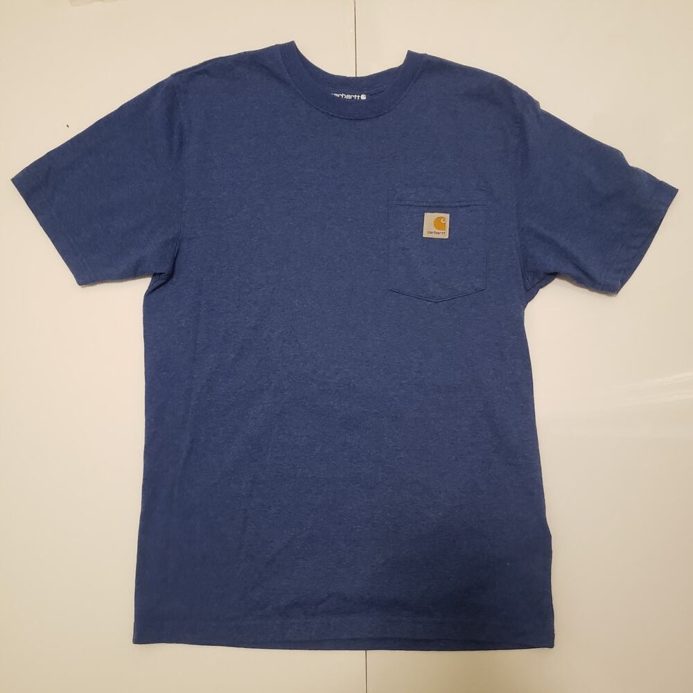 Carhartt Men's Loose Fit Pocket Workwear T-Shirt, Blue Size XL #D77C